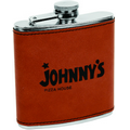 6 Oz. Rawhide Leather Flask